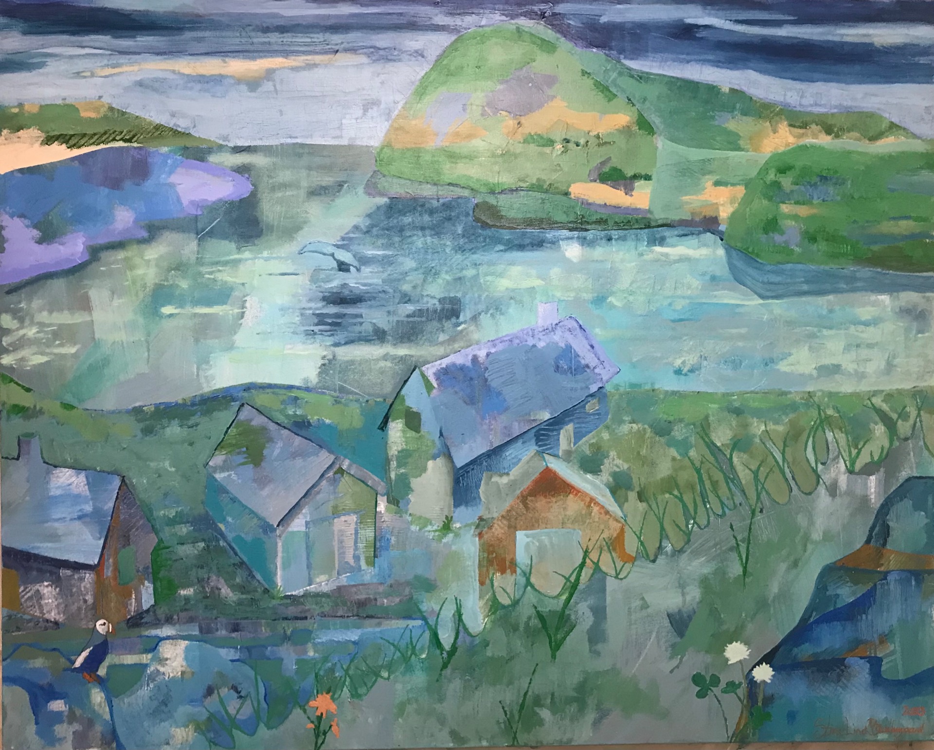 Bestillings opgave Akryl på lærred 100 x 120 cm