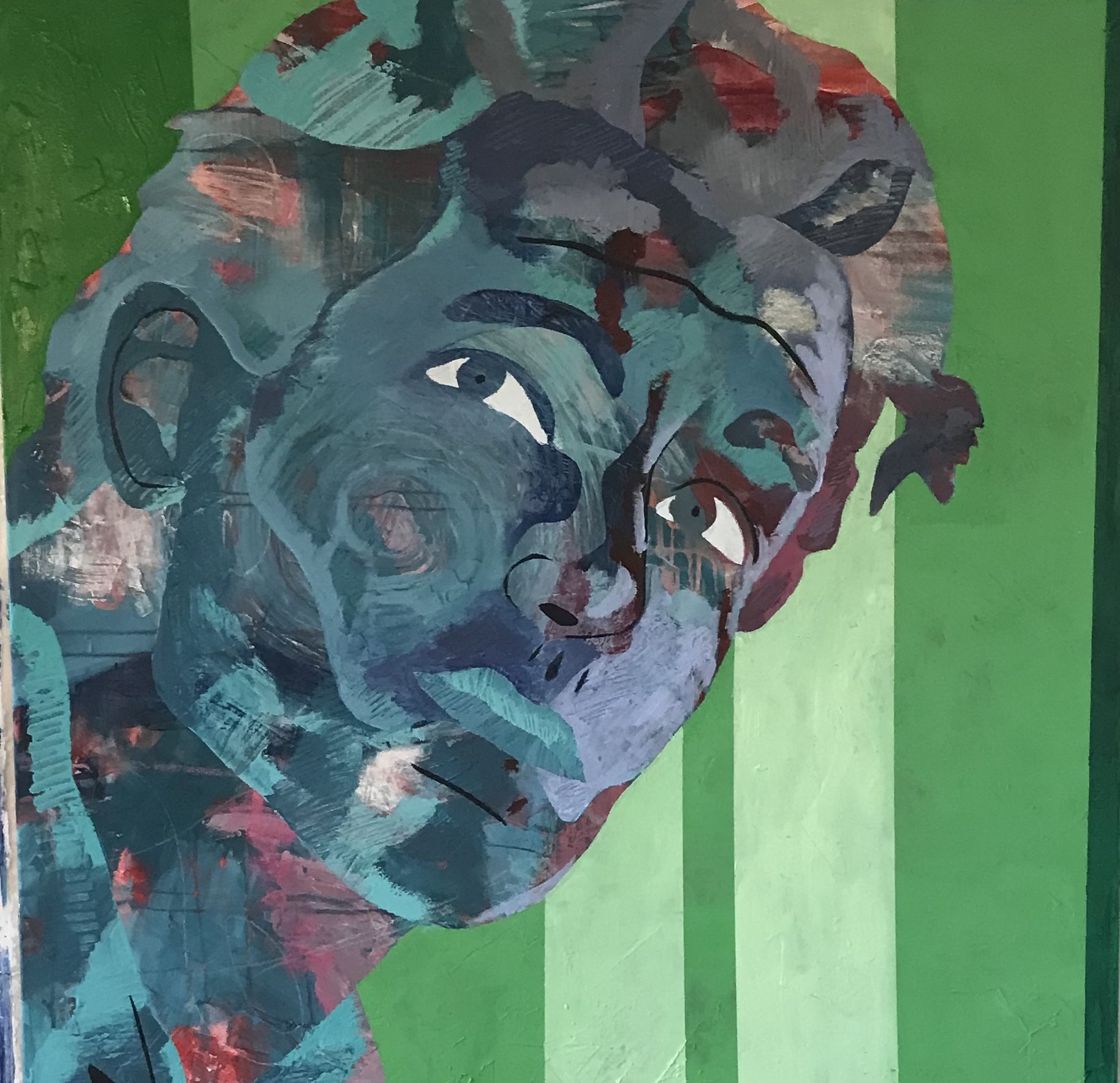 "Drømme" Akryl på lærred 80 x 80 cm