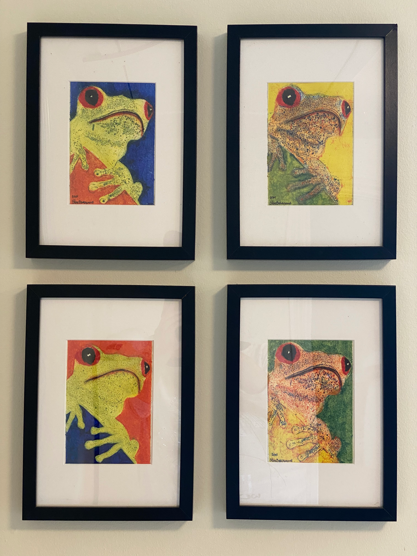 "Lykkefrøer" Collografi privateje